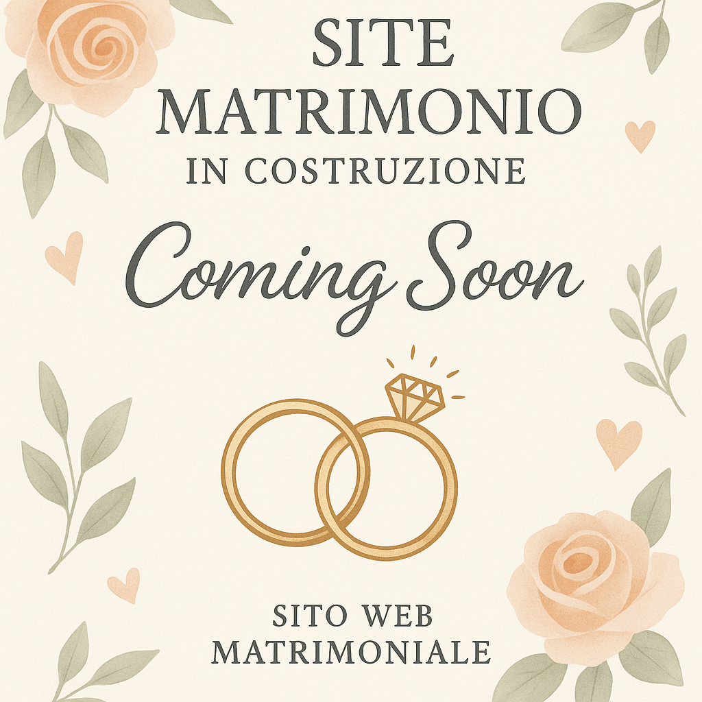 Sito in costruzione - Matrimonio